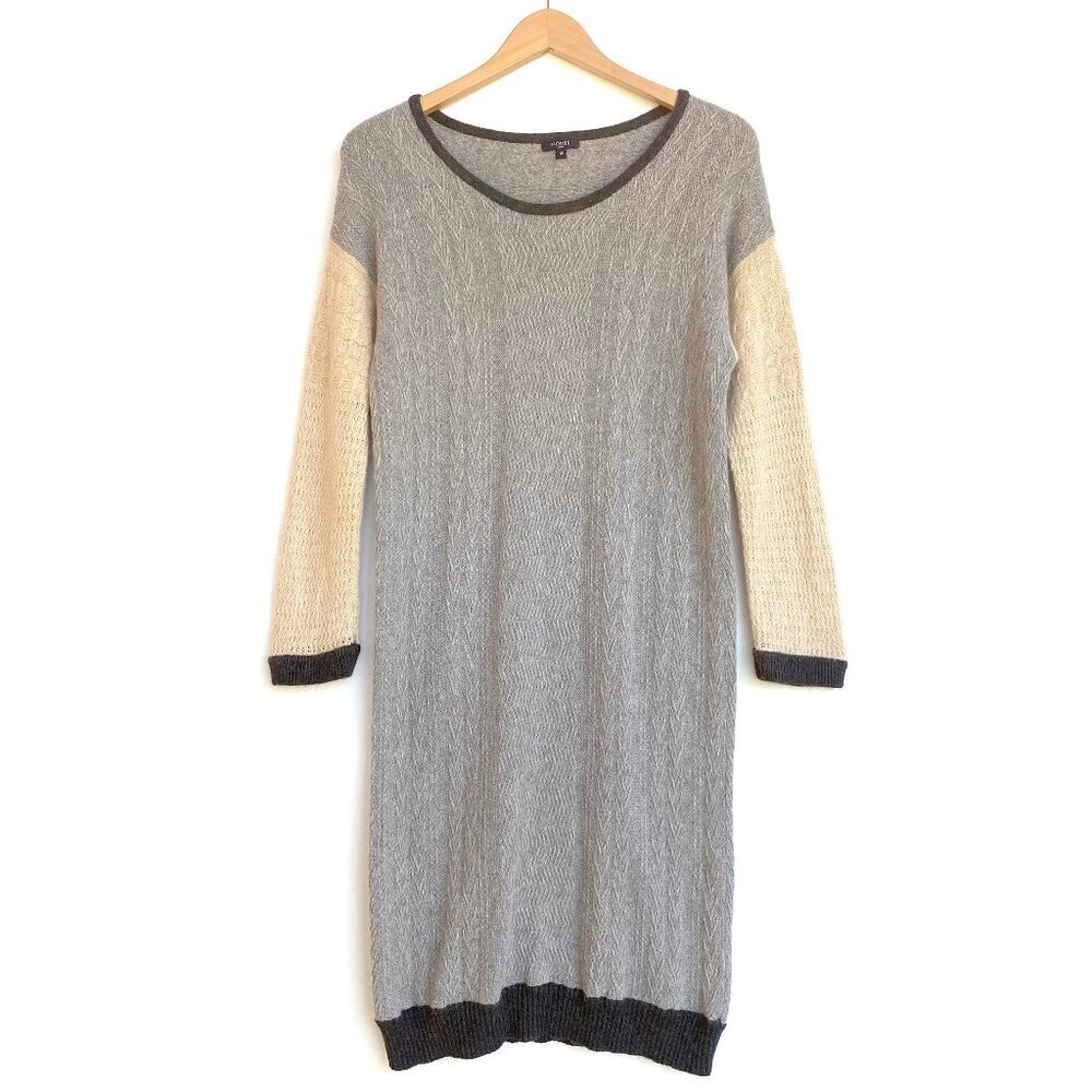 Hobbs London Wool Cashmere Angora Knit Sweater Dress Size 8